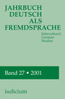 Buchcover Jahrbuch Deutsch als Fremdsprache. Intercultural German Studies