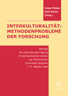 Buchcover Interkulturalität: Methodenprobleme der Forschung