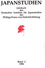 Buchcover Japanstudien. Jahrbuch des Deutschen Instituts für Japanstudien, Band 2/1990