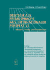 Buchcover Deutsch als Fremdsprache aus internationaler Perspektive
