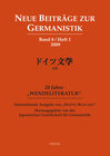 Buchcover Neue Beiträge zur Germanistik. Internationale Ausgabe von "Doitsu Bungaku"