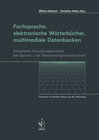 Buchcover Fachsprache, elektronische Wörterbücher, multimediale Datenbanken