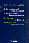 Buchcover Information und Kommunikation in Europa