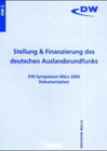 Buchcover Stellung & Finanzierung des deutschen Auslandsrundfunks