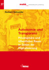 Buchcover Autonomie und Transparenz