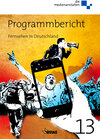 Buchcover Programmbericht 2013 Fernsehen in Deutschland