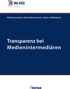 Buchcover Transparenz bei Medienintermediären