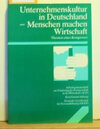 Buchcover Unternehmenskultur in Deutschland - Menschen machen Wirtschaft