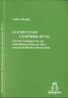 Buchcover Elementare Gehörbildung