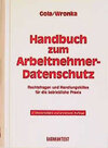 Buchcover Handbuch zum Arbeitnehmerdatenschutz