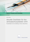 Buchcover Aktuelle Checklisten für Ihre Jahresabschlussarbeiten 2014