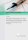 Buchcover Aktuelle Checklisten für Ihre Jahresabschlussarbeiten 2016