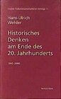 Buchcover Historisches Denken am Ende des 20. Jahrhunderts