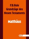 Buchcover Grundzüge des Neuen Testaments - Matthäus
