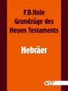 Buchcover Grundzüge des Neuen Testaments - Hebräer