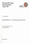 Buchcover Fachseminar Brandschutz (3.) - Forschung und Praxis