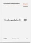 Buchcover Forschungsarbeiten 1984-1989