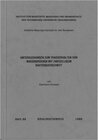 Buchcover Untersuchungen zum Tragverhalten von Massivbrücken mit zweizelligem Kastenquerschnitt