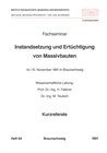 Buchcover Fachseminar Instandsetzung und Ertüchtigung von Massivbauten: 14.-15.11.1991 in Braunschweig