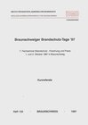 Buchcover Braunschweiger Brandschutztage '97: 7. Fachseminar Brandschutz - Forschung und Praxis