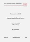 Buchcover Praxisseminar Brandschutz bei Sonderbauten 2002