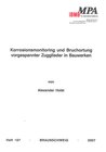 Buchcover Korrosionsmonitoring und Bruchortung vorgespannter Zugglieder in Bauwerken