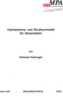 Buchcover Hydratations- und Strukturmodell für Zementstein