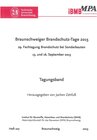 Buchcover Braunschweiger Brandschutz-Tage 2015