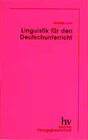 Buchcover Linguistik für den Deutschunterricht