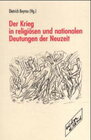 Buchcover Der Krieg in religiösen und nationalen Deutungen der Neuzeit