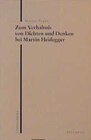Buchcover Zum Verhältnis von Dichten und Denken bei Martin Heidegger
