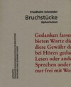 Buchcover Bruchstücke