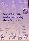 Buchcover Daumenkärtchen Kopfrechentraining Klasse 3