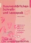 Buchcover Daumenkärtchen Schreib- und Lesespass