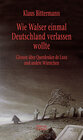 Buchcover Wie Walser einmal Deutschland verlassen wollte