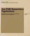 Buchcover Aus Willi Baumeisters Tagebüchern