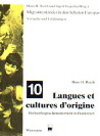 Buchcover Langues et cultures d'origine