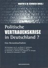 Buchcover Politische Vertrauenskrise in Deutschland?