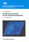 Buchcover Festkörperforschung für die Informationstechnik