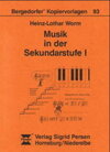 Buchcover Musik in der Sekundarstufe I