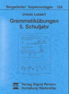 Buchcover Grammatikübungen 5. Schuljahr