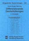 Buchcover Differenzierende Deutschübungen