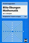 Buchcover Blitz-Übungen Mathematik - ab 4. Schuljahr