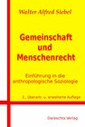 Buchcover Gemeinschaft und Menschenrecht