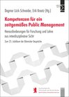 Buchcover Kompetenzen für zeitgemäßes Public Management