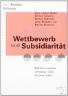 Buchcover Zwischen Wettbewerb und Subsidiarität