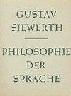 Buchcover Philosophie der Sprache