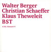 Buchcover Walter Berger. Christian Schaeffer. Klaus Theweleit. BST
