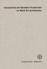 Buchcover Verzeichnis der Sankrit-Aussprüche im Werk Sri Aurobindos