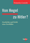 Buchcover Von Hegel zu Hitler?